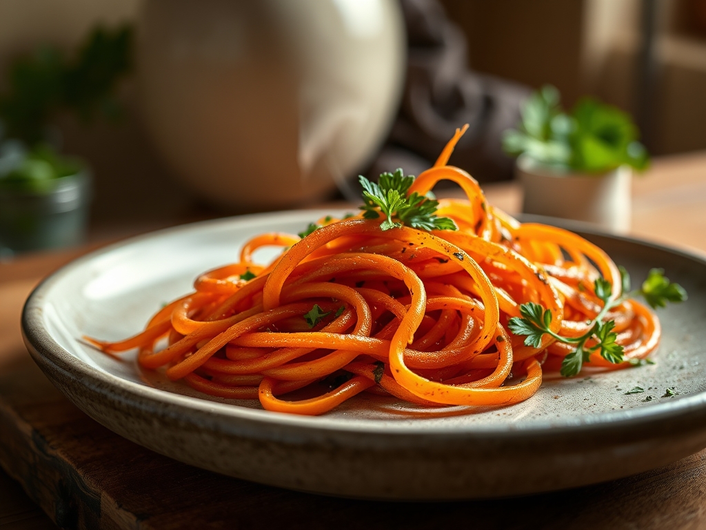 Curly Carrot Strands