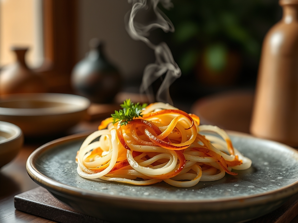 Spiralized Daikon Radish