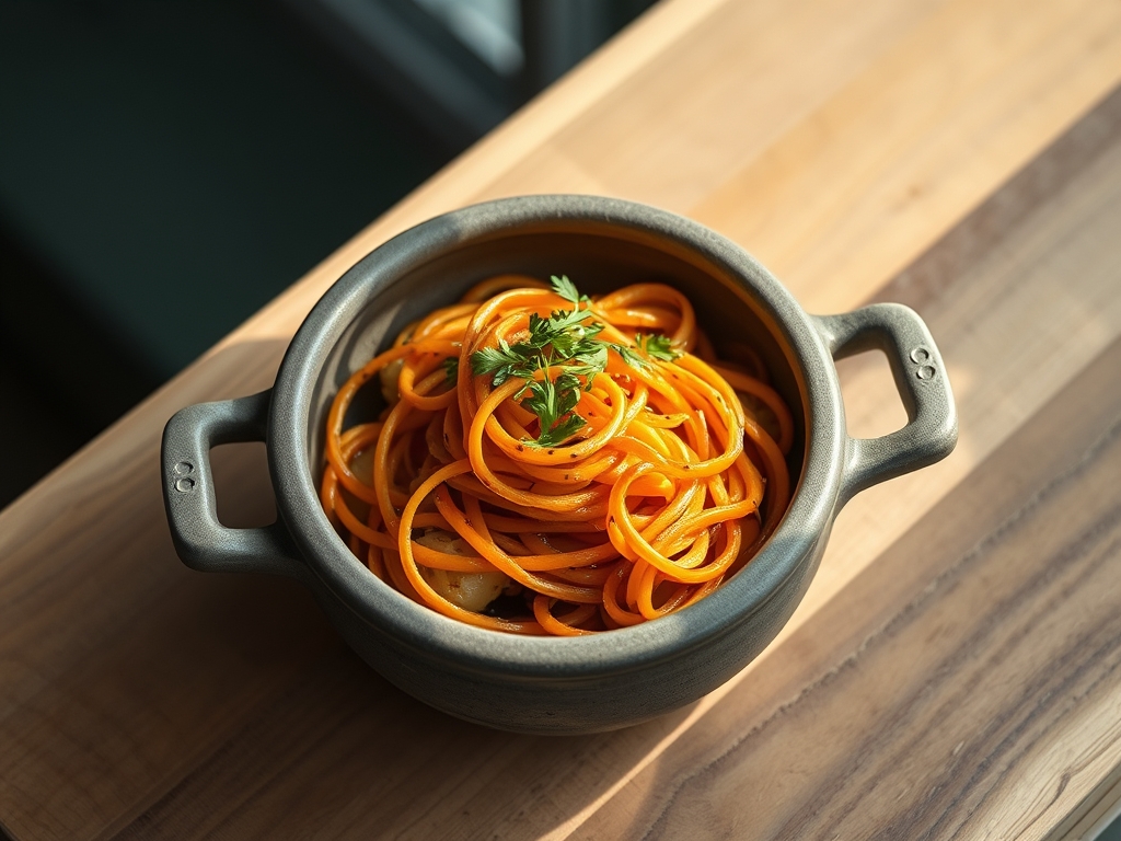Spiralized Sweet Potato