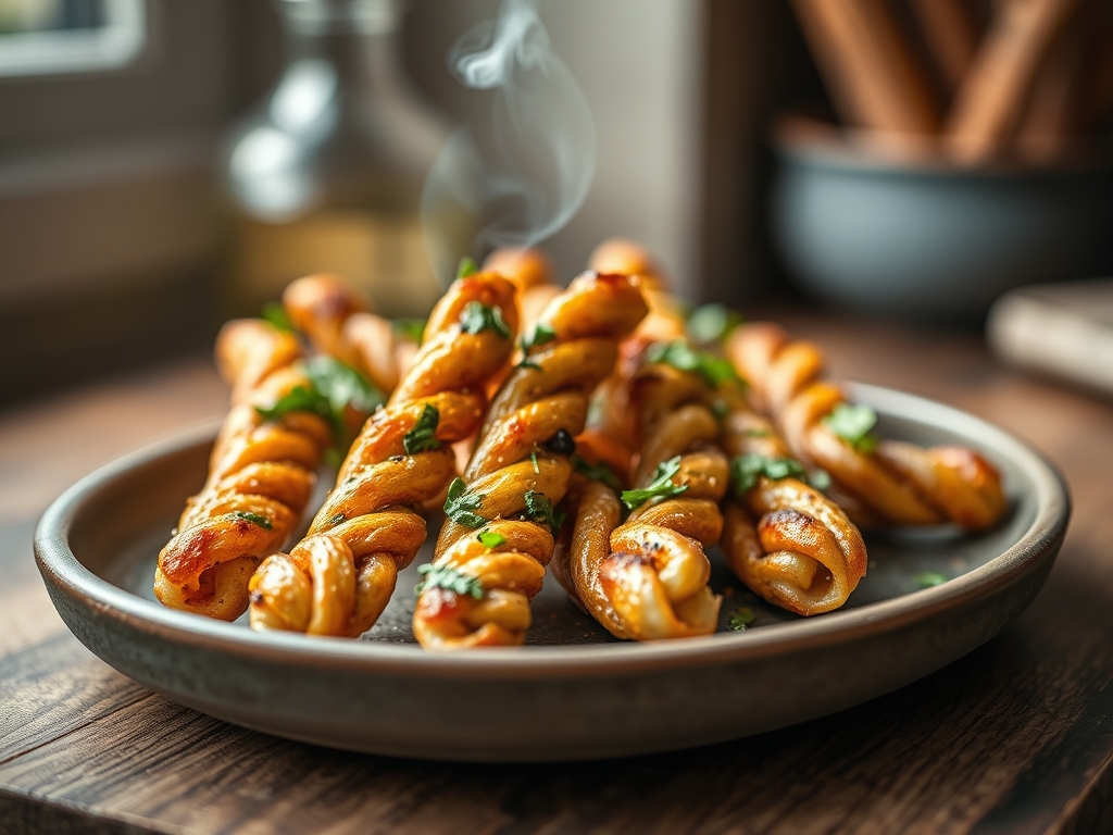 Twisted Pestos Sticks