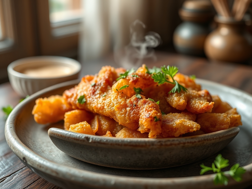 Curly Fried Fish