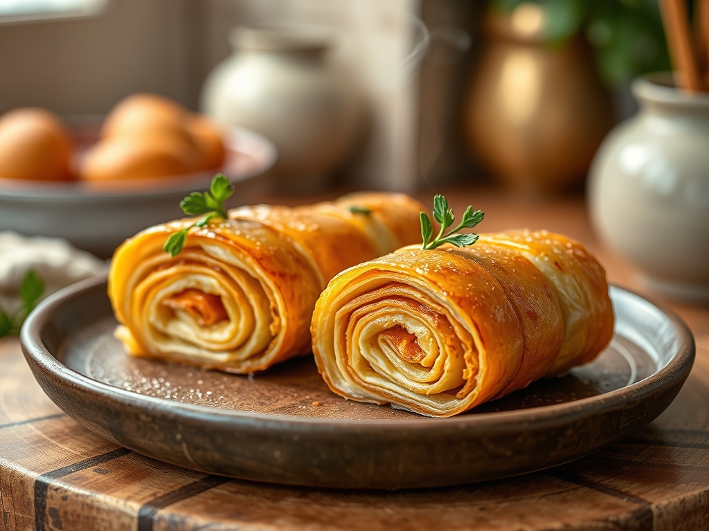 Rolled Baklava Spiral