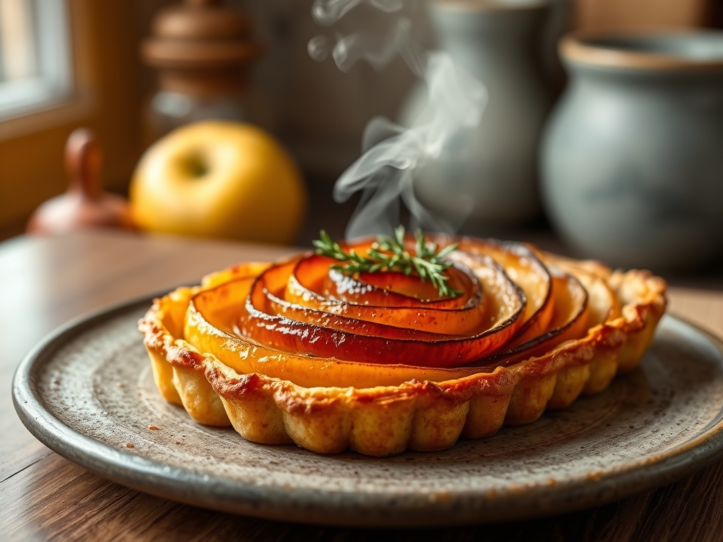 Spiralized Apple Tart